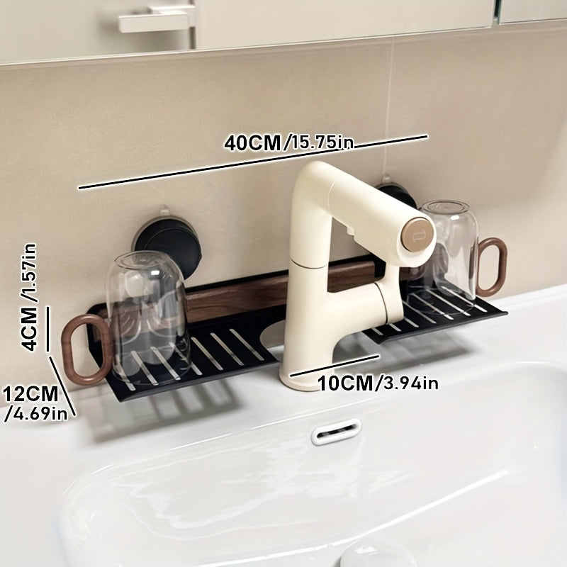 🧴 Étagère Murale Sans Perçage – Organisateur de Salle de Bain Élégant et Solide 🚿
